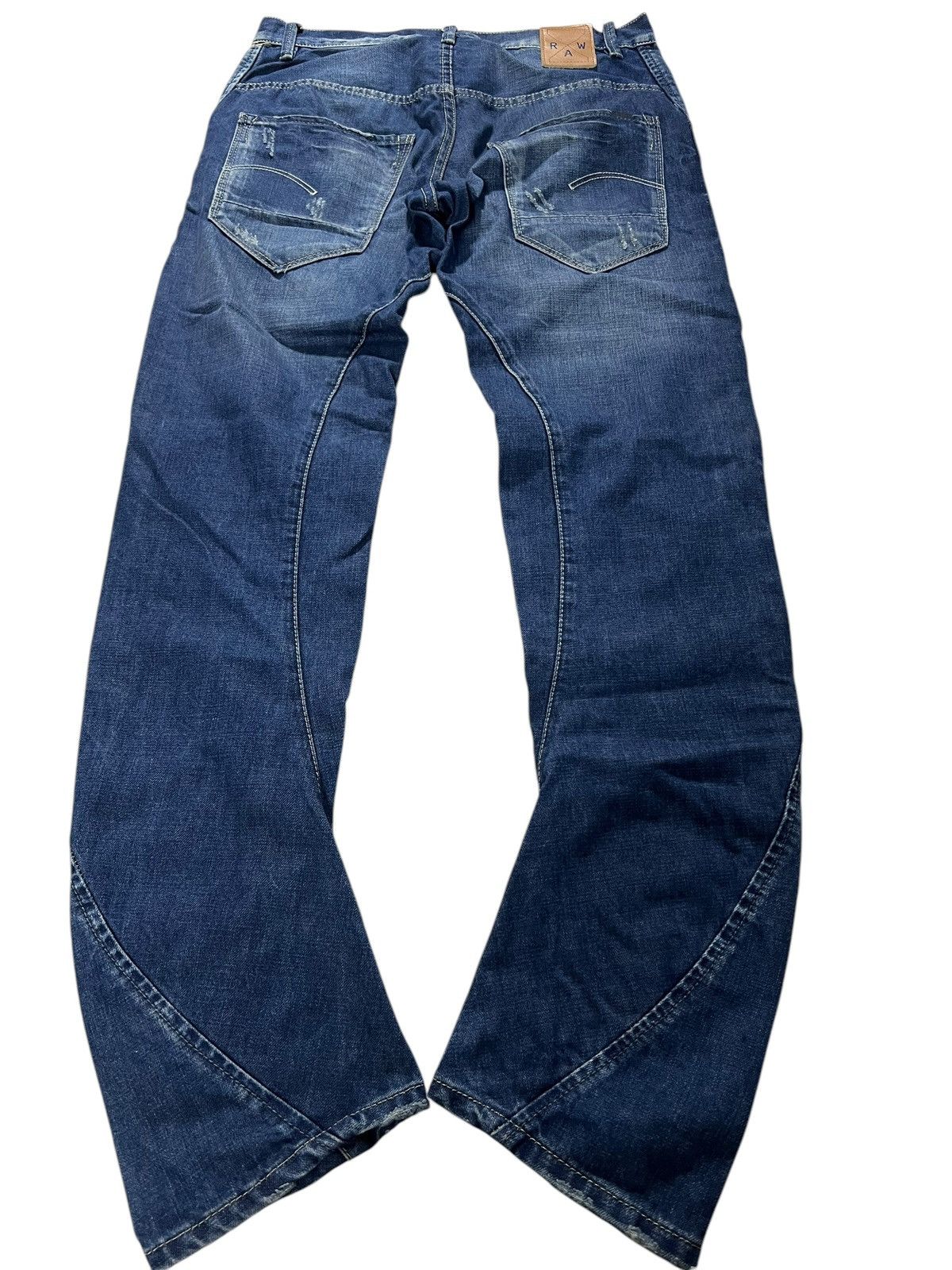 G-Star × If Six Was Nine 💥Punk💥G-star Raw 3301 Distress Blue Jeans Size US 32 / EU 48 - 2 Thumbnail