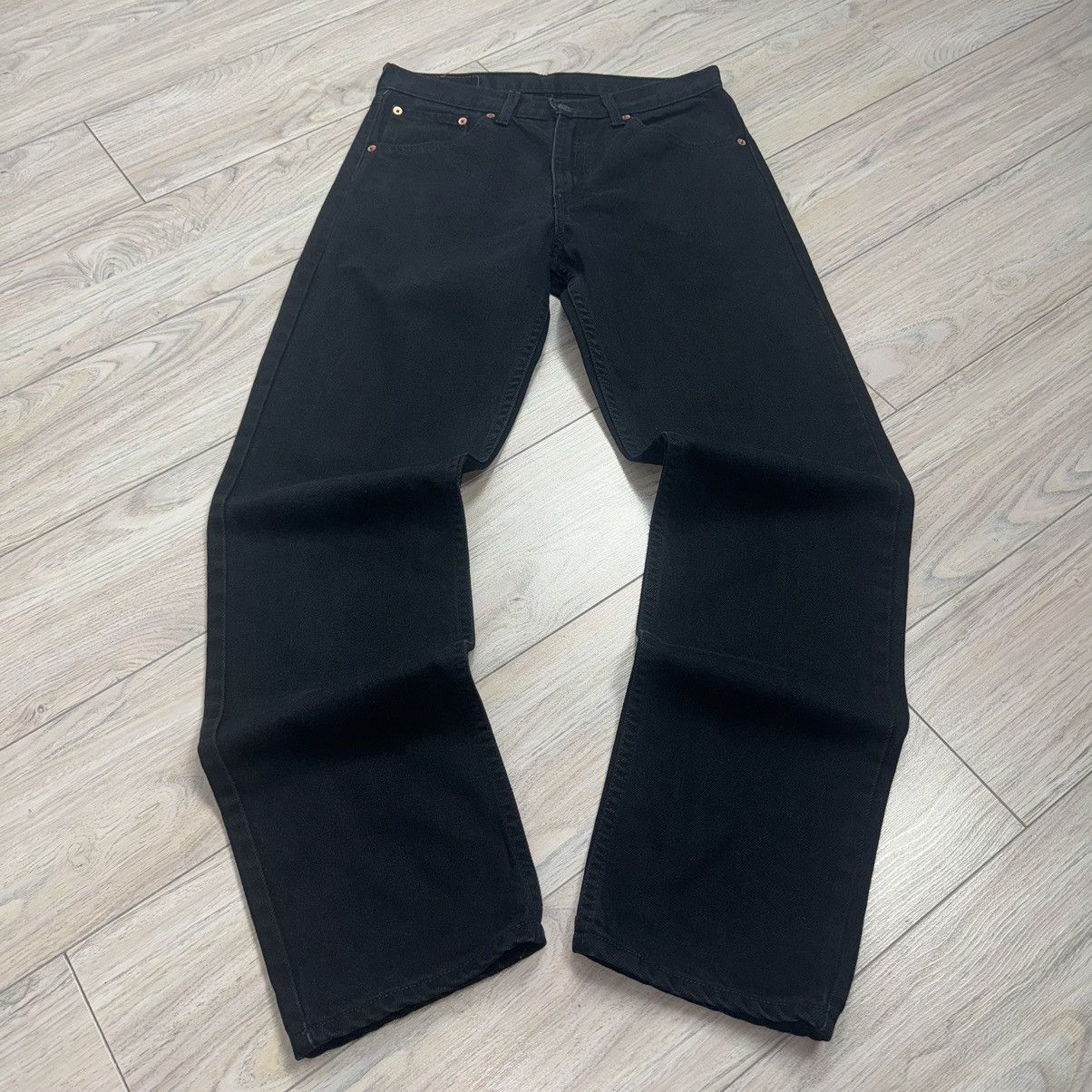 Levi's Crazy Vintage Y2K Levi’s 521 XX Black Wash Denim Jeans Size US 30 / EU 46 - 1 Thumbnail
