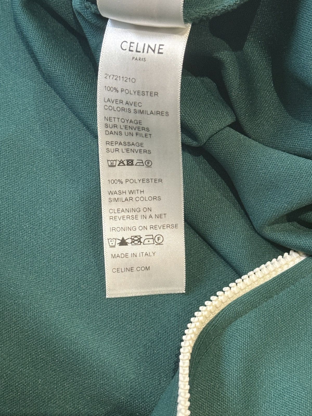 Celine Double Face Jersey Tracksuit Jacket Size US S / EU 44-46 / 1 - 8 Thumbnail
