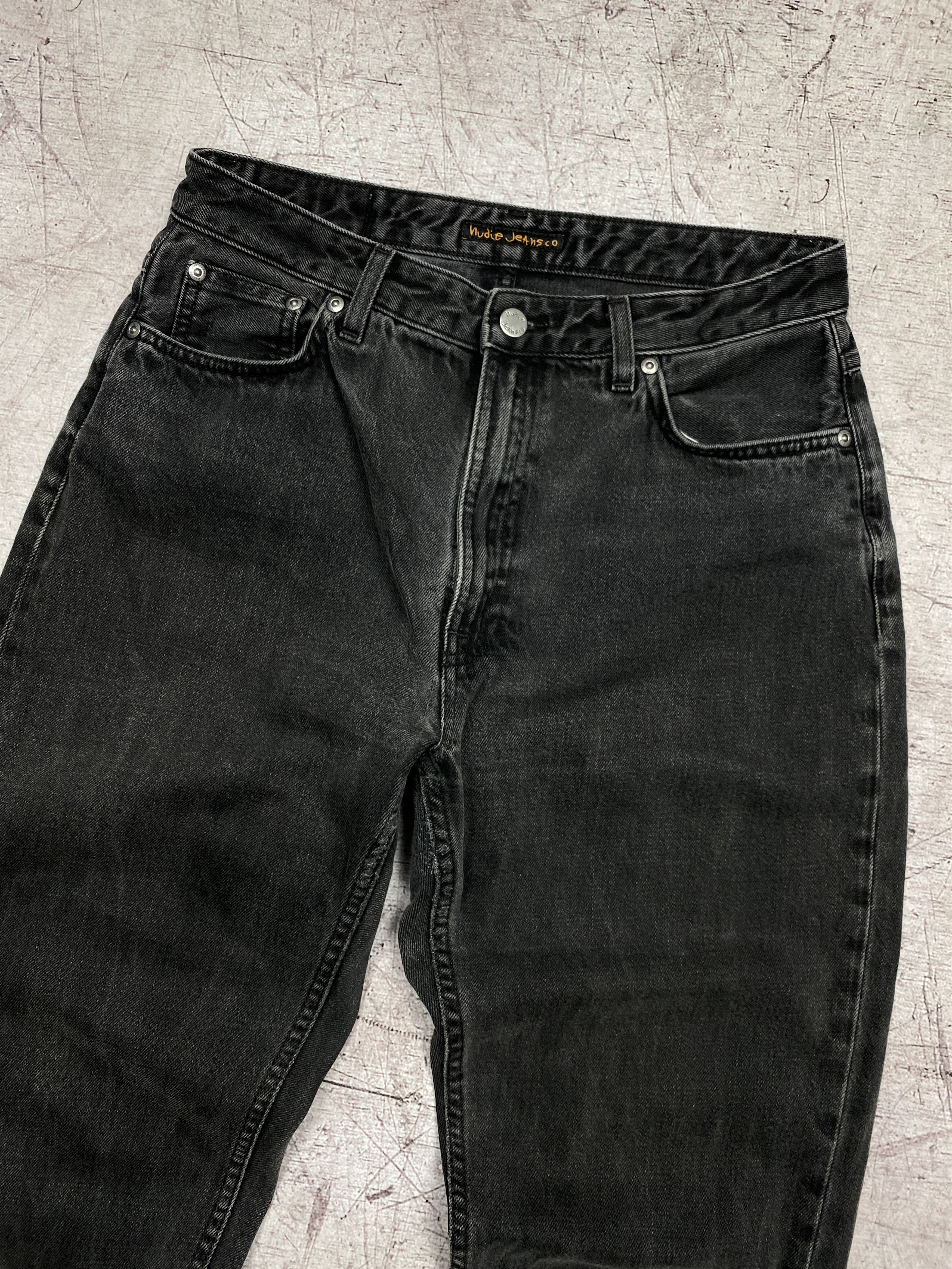 Nudie Jeans × Vintage Nudie Jeans Breezy Britt Black Worn Denim Pants Size US 32 / EU 48 - 7 Thumbnail