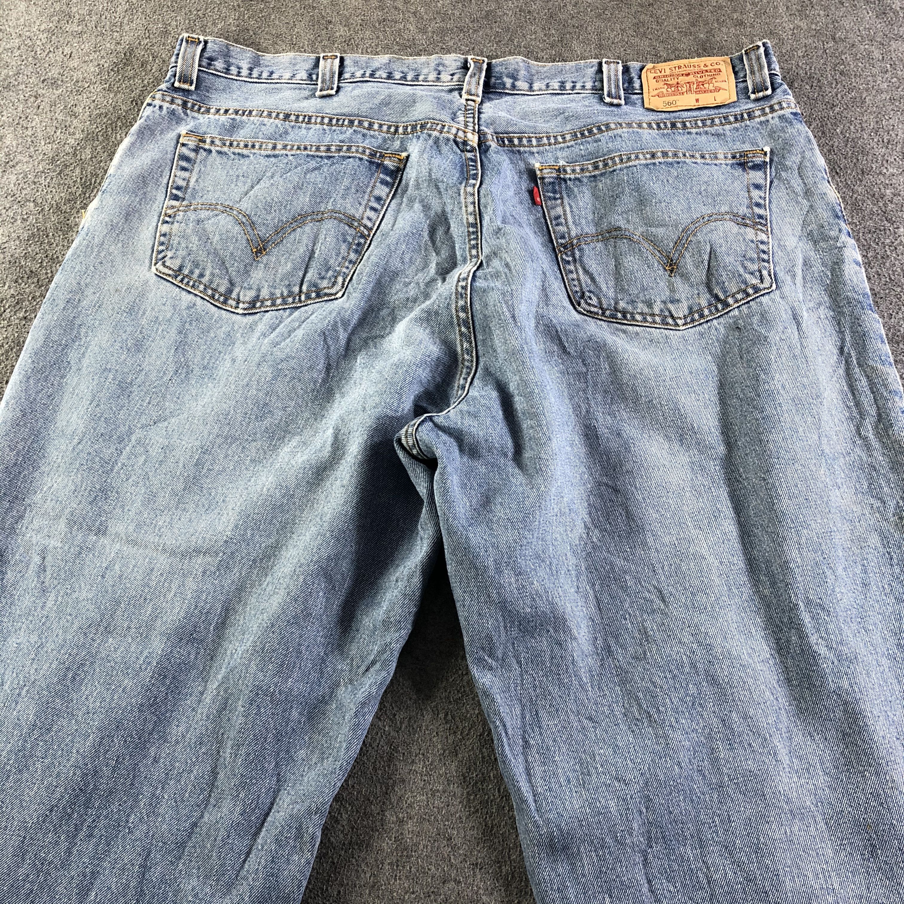 Levi's Vintage Blue Wash Levis 560 Jeans-J4338 Size US 44 / EU 60 - 4 Thumbnail