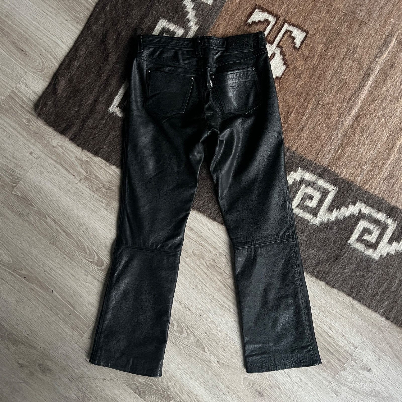 Leather Spirit Motors Leather Motorcycle Biker Pants 9791AC Size US 32 / EU 48 - 2 Thumbnail