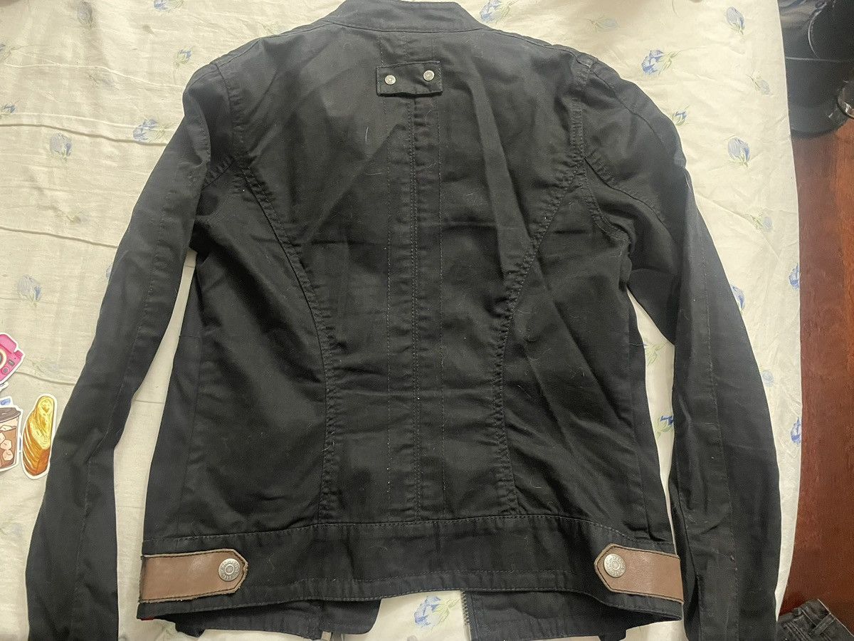 ESPIRIT × Esprit × Vintage Black denim with brown leather detaied jacket Size M / US 6-8 / IT 42-44 - 2 Thumbnail