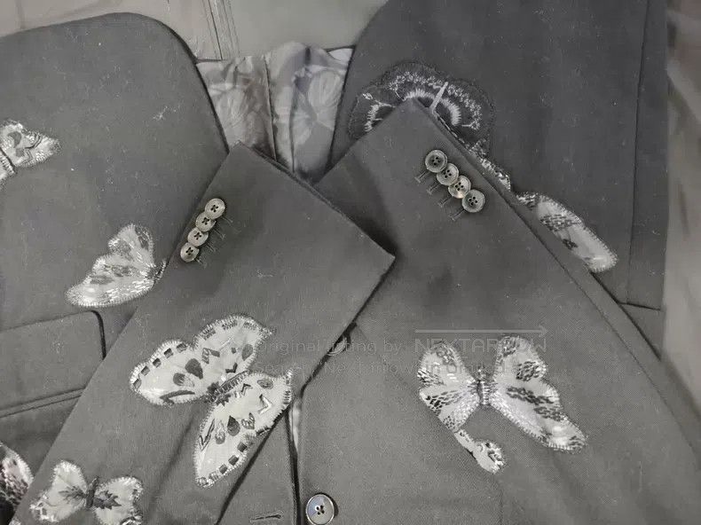 Valentino Valentino Butterfly embroidery on the west side Size 46S - 5 Thumbnail