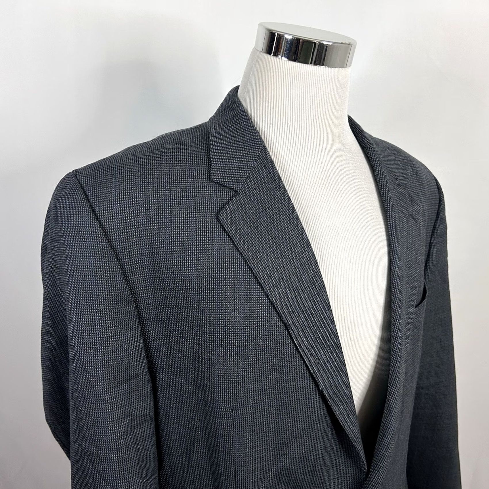 Ralph Lauren Ralph Lauren LRL SPORT COAT 48L Wool Knit Two-Button Vented Blue Gray Single-Breasted Jacket Mens Regular Size 48 Size US XS / EU 42 / 0 - 2 Thumbnail