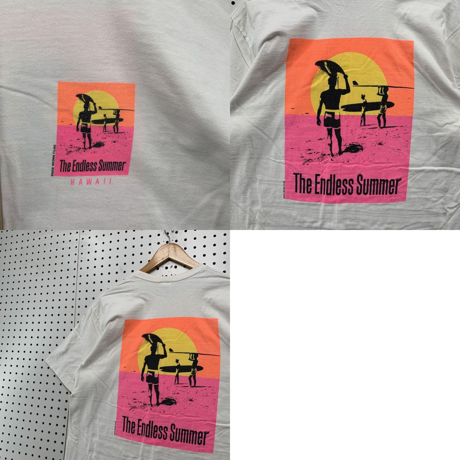 Vintage VINTAGE Crazy Shirts The Endless Summer Hawaii T-Shirt Short Sleeve XL White 90s Mens Size US XL / EU 56 / 4 - 8 Thumbnail