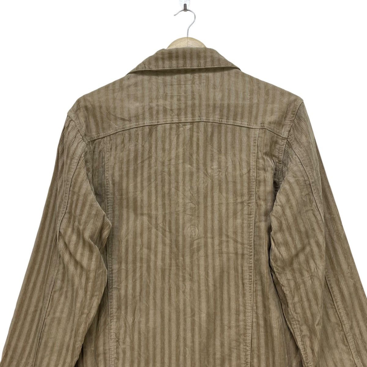 Japanese Brand × Toyo Enterprises × Vintage Japanese Brand Its On Stripe Trucker Jacket Size US M / EU 48-50 / 2 - 4 Thumbnail