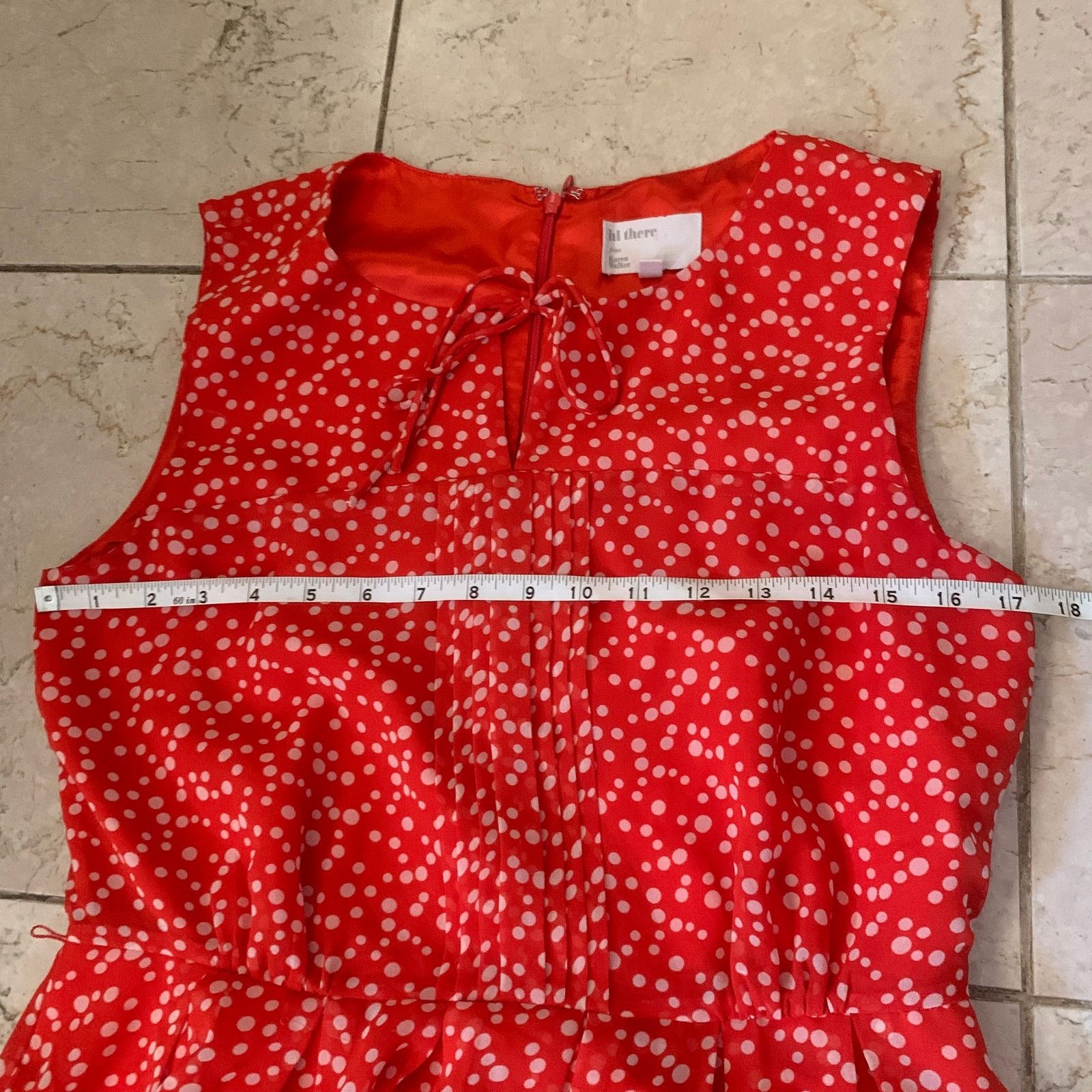 Anthropologie Anthropologie Hi There Karen Walker 6 Dress Red Polka Dot Size M / US 6-8 / IT 42-44 - 10 Thumbnail