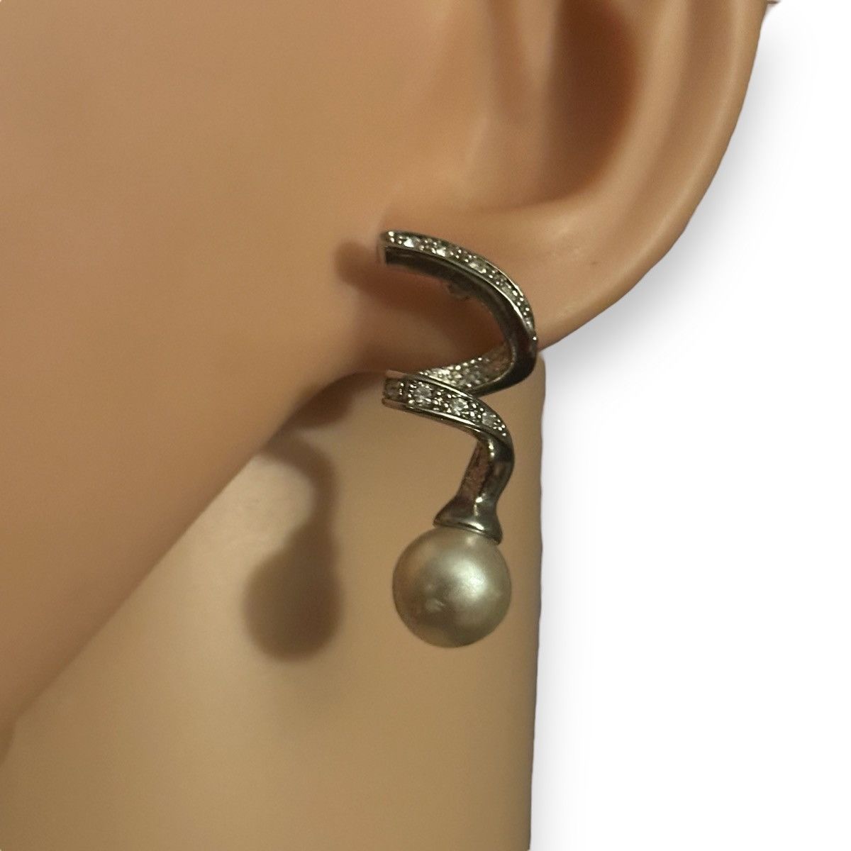 Other Spiral pearl drop earrings Size ONE SIZE - 5 Thumbnail