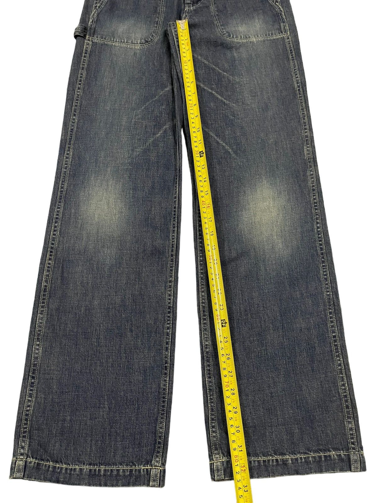 14th Addiction Vintage Japanese Brand Blue Wash Style Baggy Jeans Size US 30 / EU 46 - 12 Thumbnail