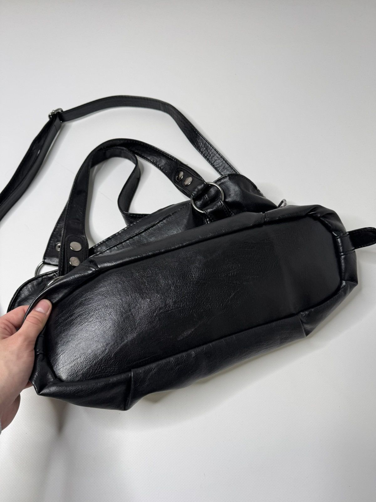 Vintage Vintage black shoulder bag avant garde swag if6was9 lgb y2k Size ONE SIZE - 4 Thumbnail