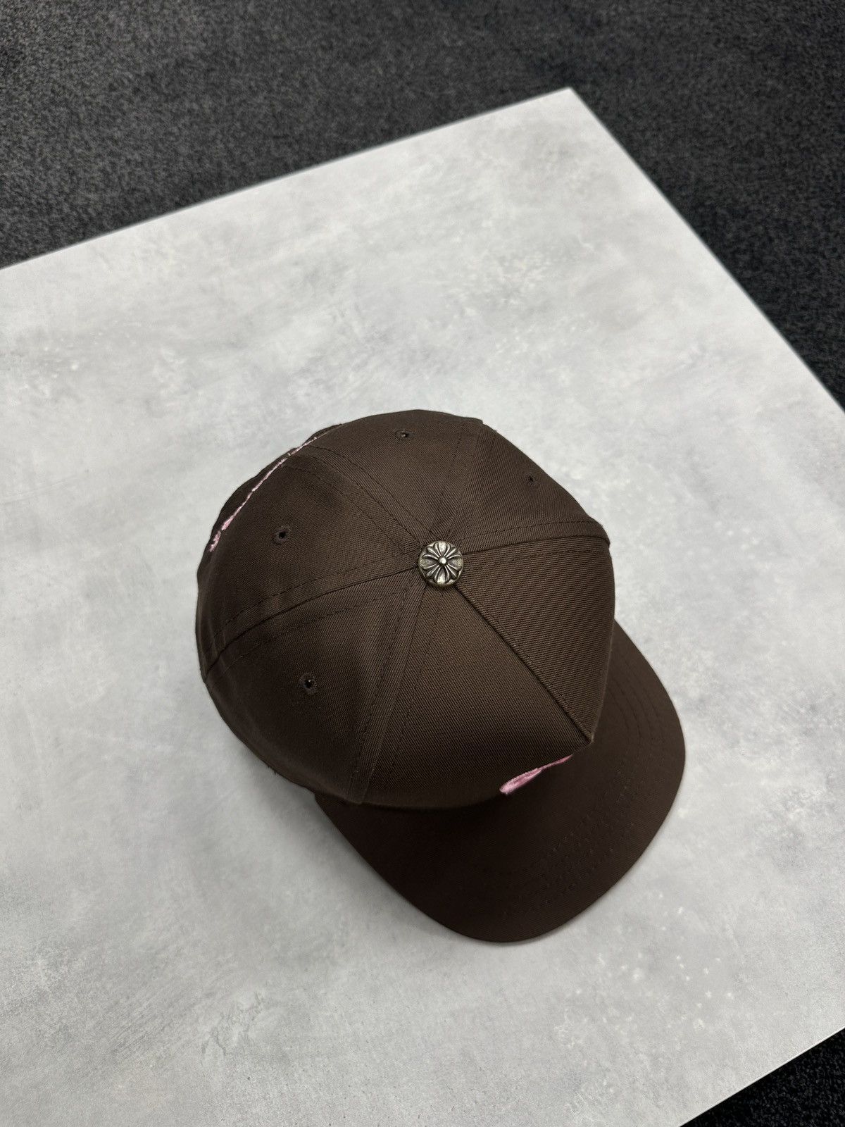 Chrome Hearts Chrome Hearts CH Baseball Cap Hat Brown Pink Size ONE SIZE - 4 Thumbnail