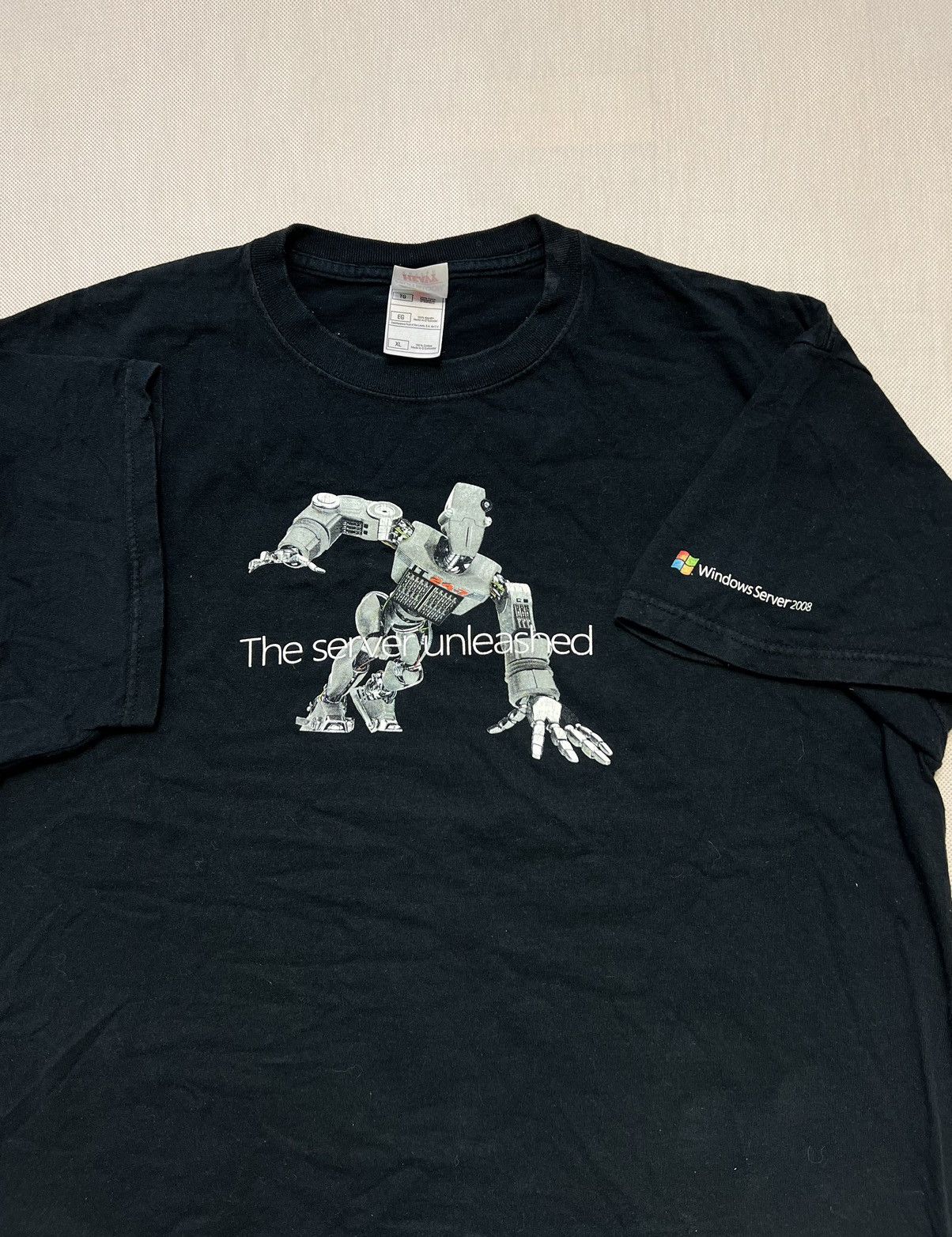 Microsoft × Vintage Tshirt Windows Server 2008 robot vintage microsoft Size US XL / EU 56 / 4 - 1 Thumbnail