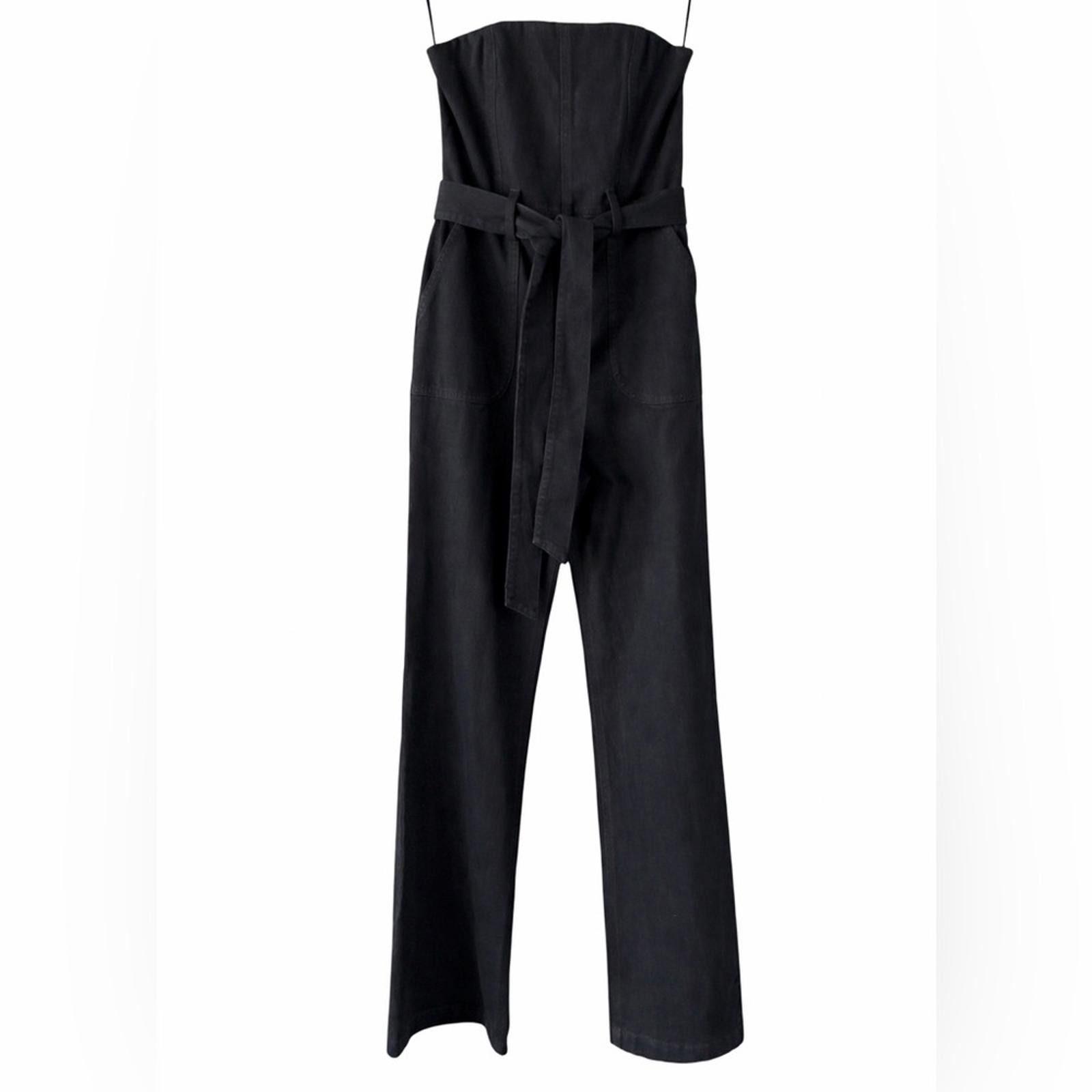 Other NWT Alice + Olivia Jeans “Queen of the Night” Susy Jumpsuit Size 25" / US 0 / IT 36 - 2 Thumbnail