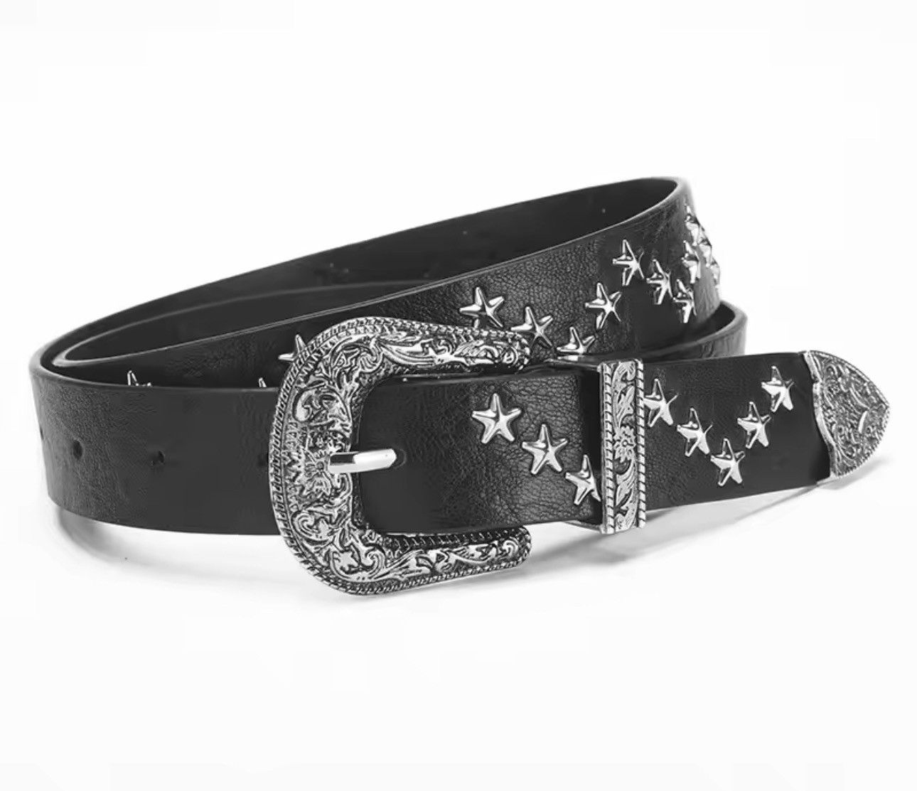 Japanese Brand Vintage-Inspired Western Belt | Star-Studded Size ONE SIZE - 3 Thumbnail