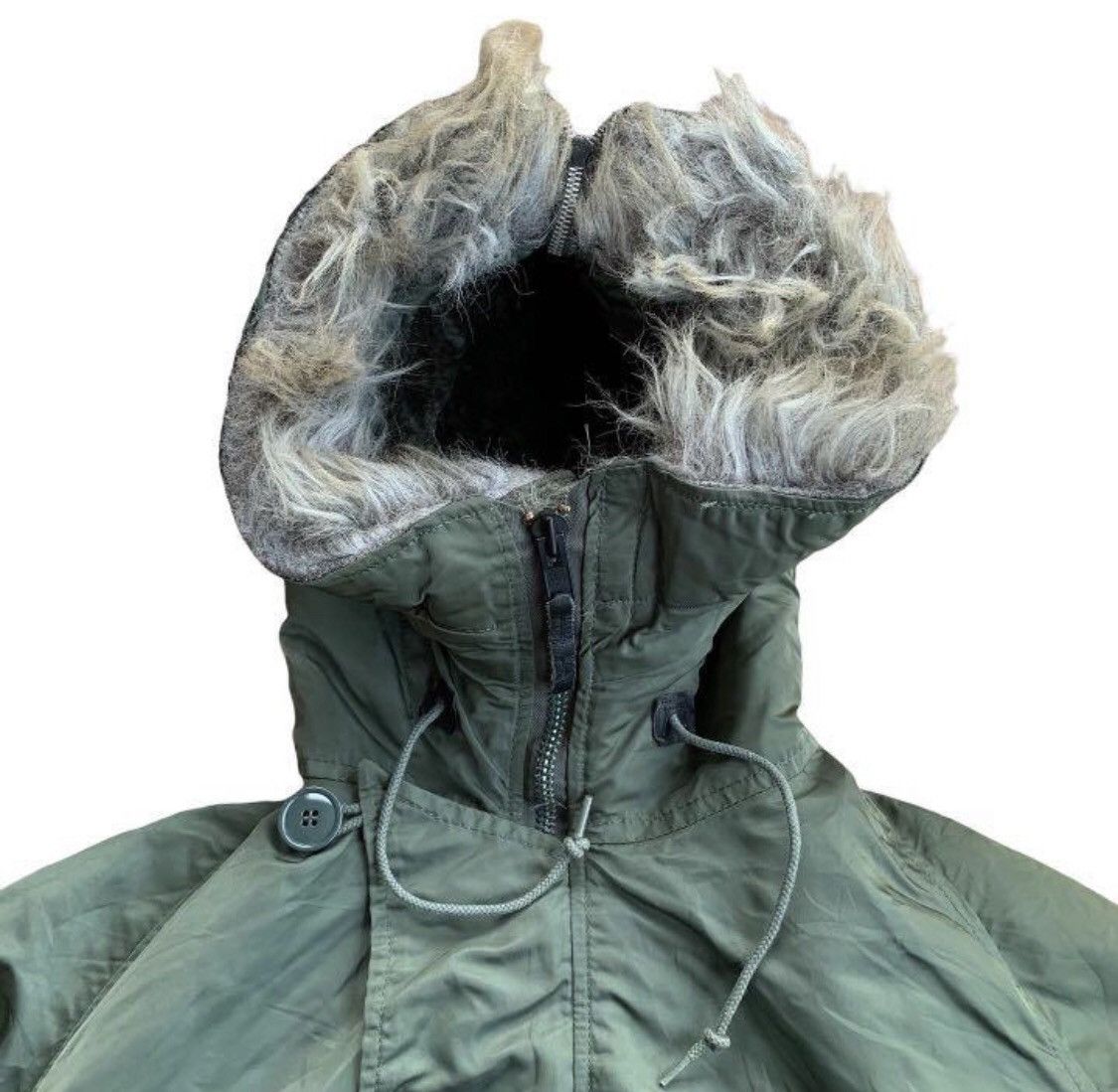 Alpha Industries × Number (N)ine Y2K Rick Owens Style Faux Fur Hood Jacket Alpha Industries Size US M / EU 48-50 / 2 - 4 Thumbnail