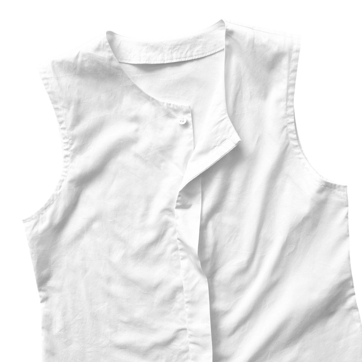 Y's × Yohji Yamamoto Y’s Sleeveless Cotton White Size M / US 6-8 / IT 42-44 - 6 Thumbnail