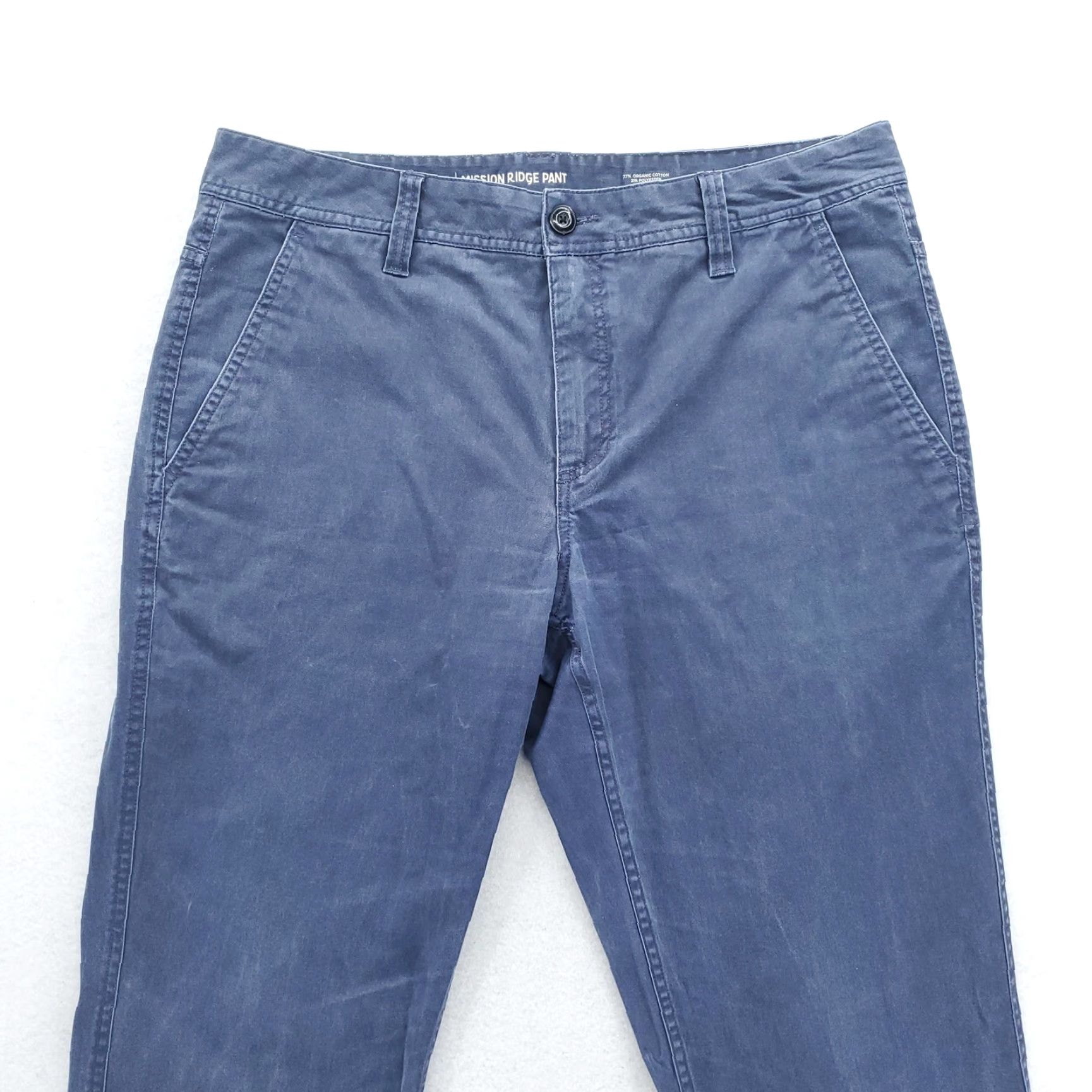Toad&Co Toad&Co Mission Ridge Pants Mens 36x32 Blue Lean Fit Stretch Organic Cotton Pants Slim Front Pockets Casual Travel Workwear Mens Size US 36 / EU 52 - 2 Thumbnail