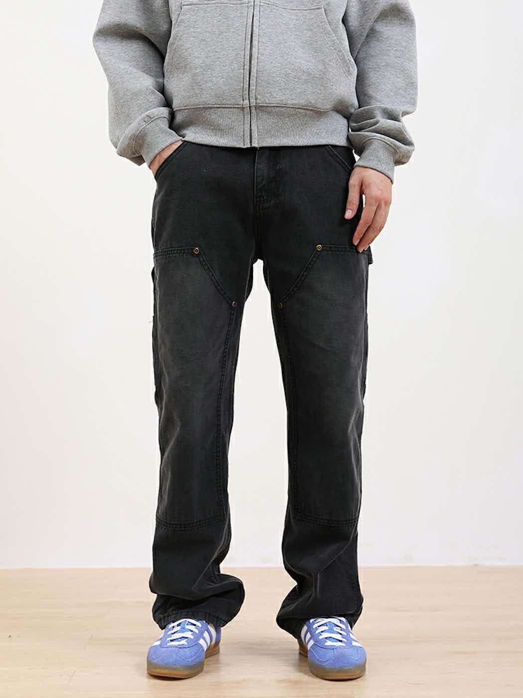 carpenter utility faded skate hiphop jeans