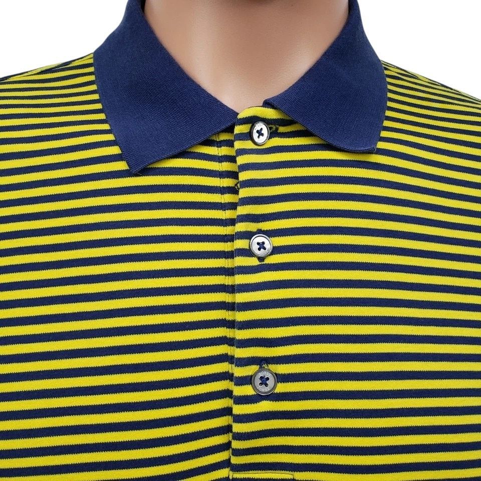 Bobby Jones Bobby Jones Polo Peruvian Pima Cotton Golfer Placket Striped Size US M / EU 48-50 / 2 - 6 Thumbnail