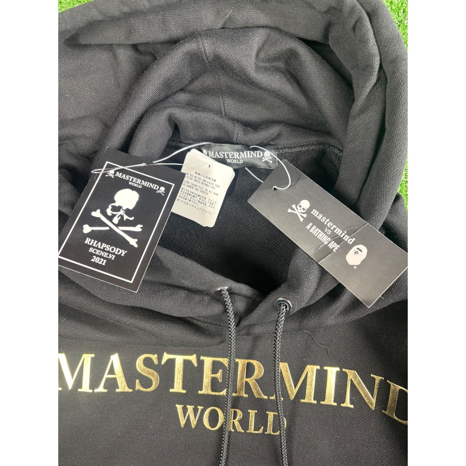 Mastermind Japan Mastermind Vs. Bape Foil Logo Black Hoodie Size Medium Size US M / EU 48-50 / 2 - 4 Thumbnail