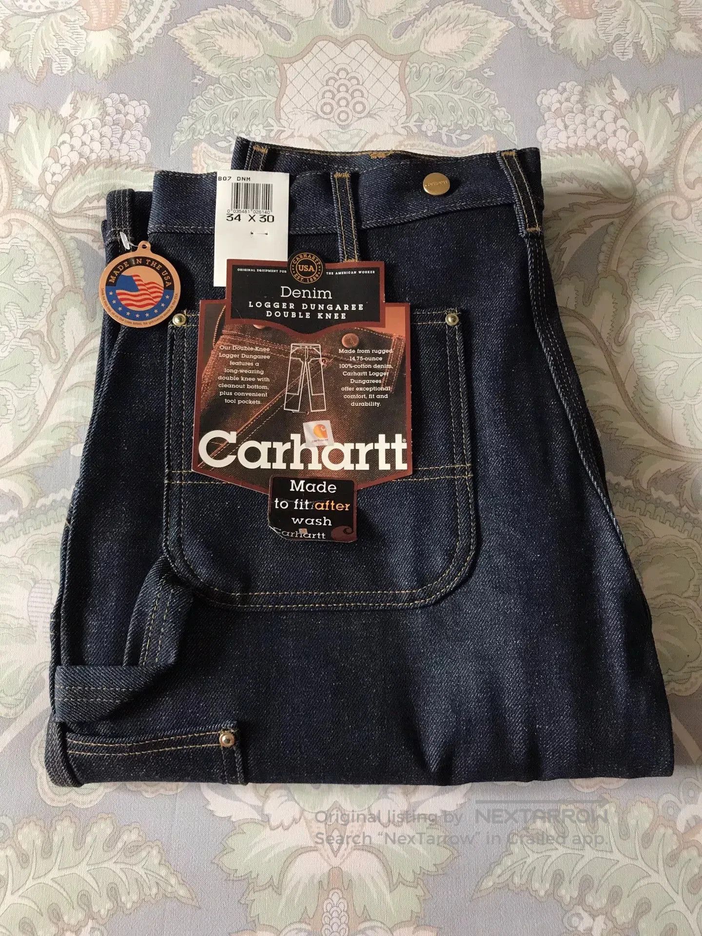 Carhartt Carhartt B07 Double Knee Raw Denim Jeans. Size US 34 / EU 50 - 1 Thumbnail