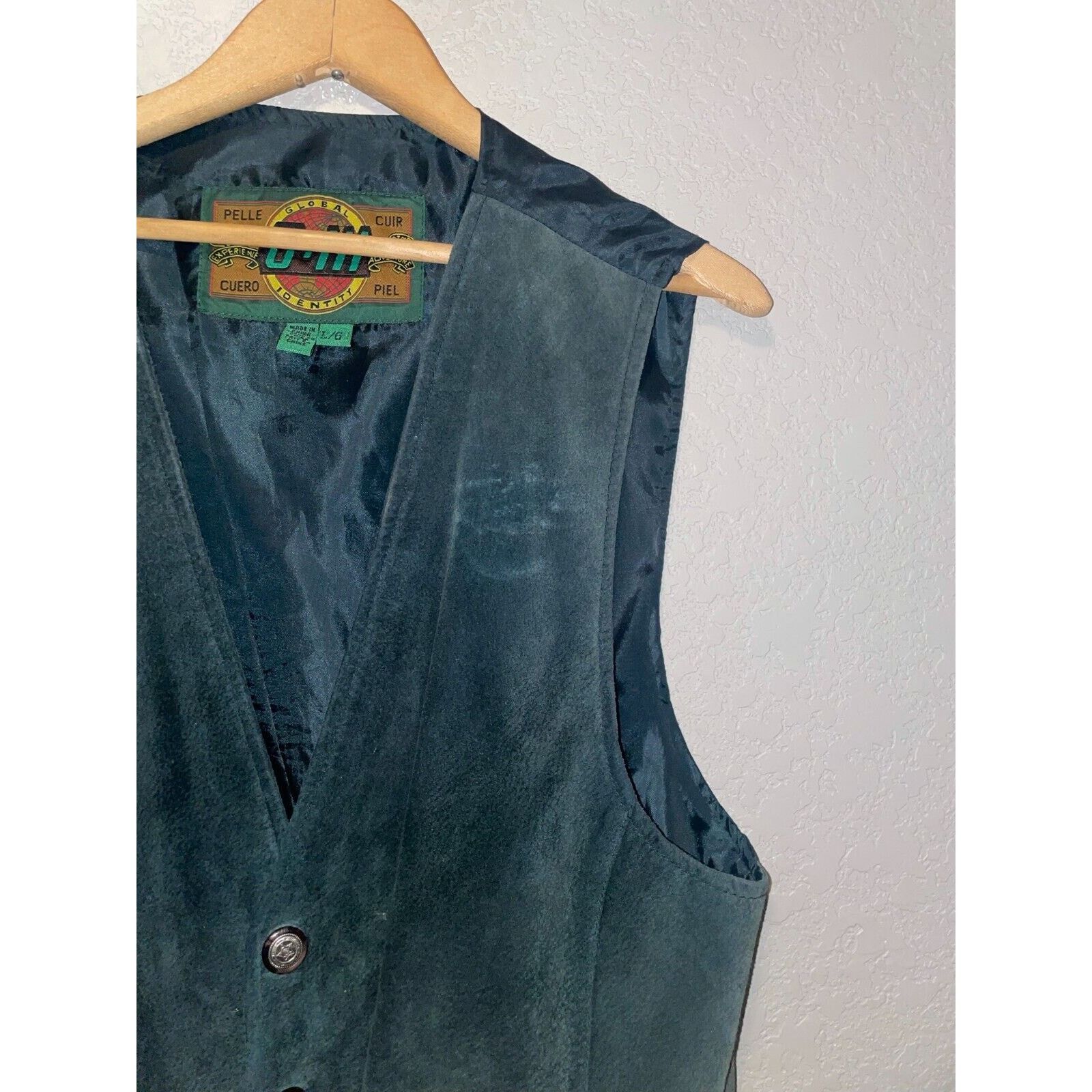 G-III Vintage Global Identity Vest Cuero Piel Leather G-3 G-III L Size US L / EU 52-54 / 3 - 2 Thumbnail