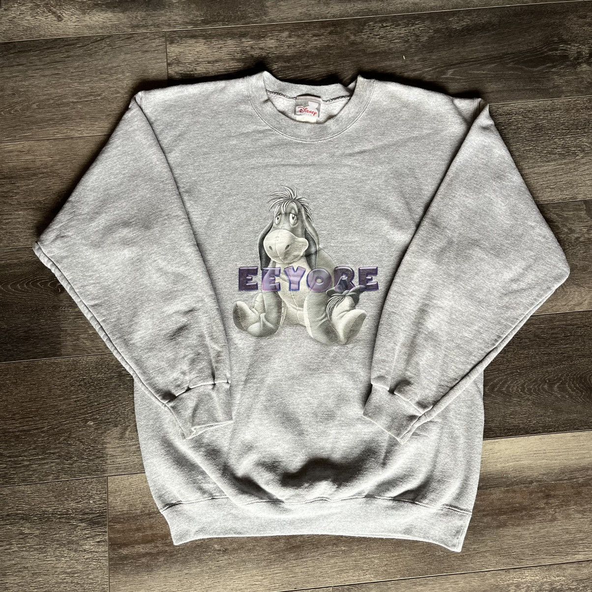 Disney Vintage 1990s Disney Eeyore Winnie the Pooh Graphic Crewneck Size US S / EU 44-46 / 1 - 1 Thumbnail