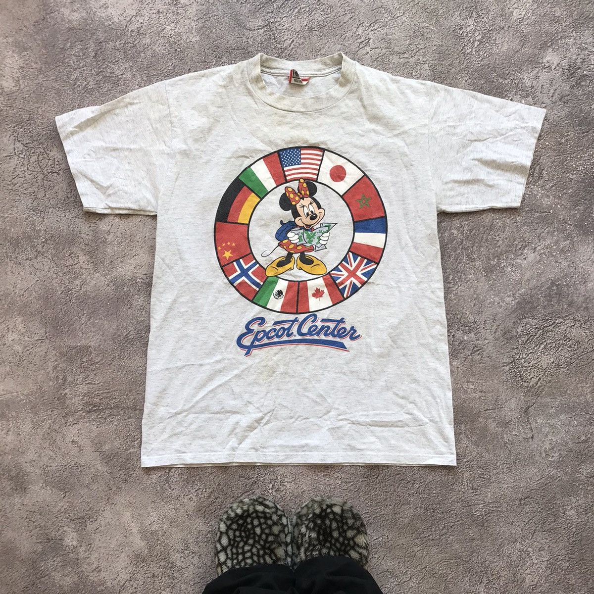 Vintage Vintage 90s Epcot Center Graphic Tee Y2K Americana Cropped L Size US L / EU 52-54 / 3 - 1 Thumbnail
