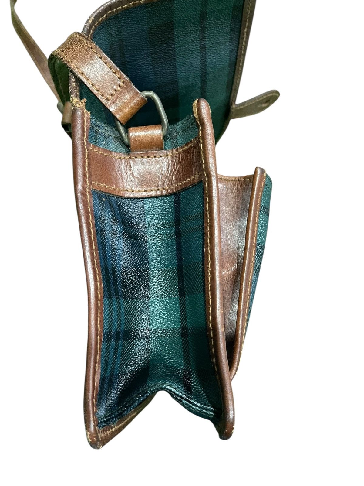 Polo Ralph Lauren Vintage Polo Ralph Lauren Plaid Crossbody Leather Bag Size ONE SIZE - 5 Thumbnail