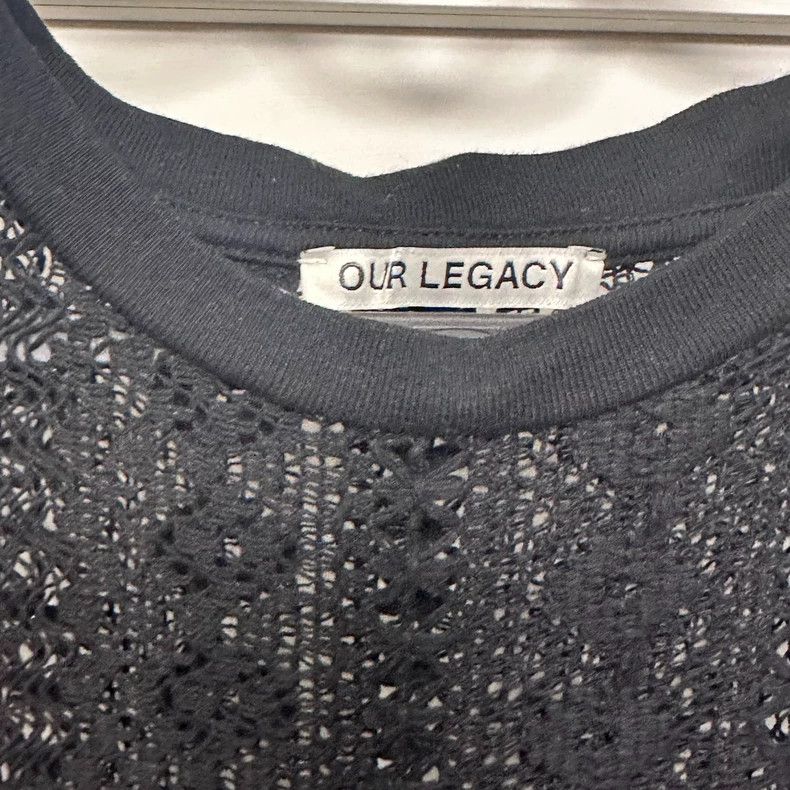 Our Legacy Our Legacy size50 Black lace openback vest Size US M / EU 48-50 / 2 - 3 Thumbnail