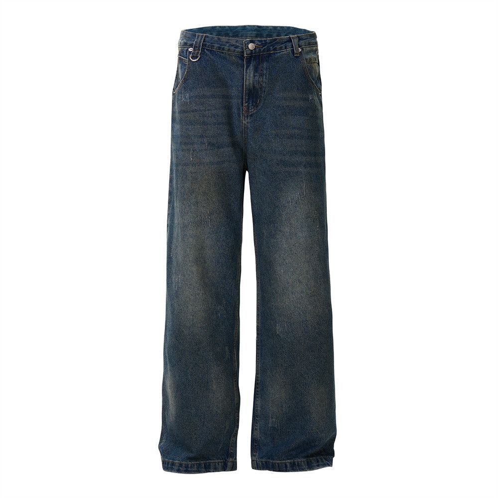 Japanese Brand × Jean Men's punk washed distressed loose jeans y2k Size US 32 / EU 48 - 1 Thumbnail