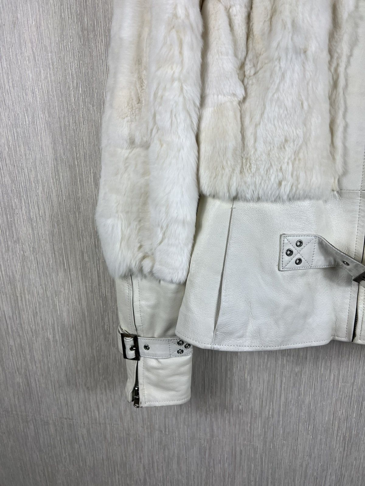 Vintage Vintage Conbipel y2k fur leather belt cropped jacket retro Size S / US 4 / IT 40 - 7 Thumbnail