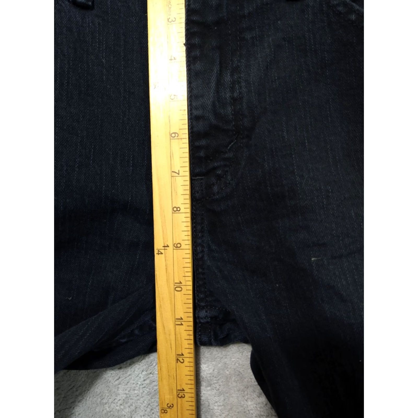 Levi's Levi's 511 Jeans Mens 34x32 Black Denim Slim Straight Fit Distressed Dark Wash Size US 34 / EU 50 - 4 Thumbnail
