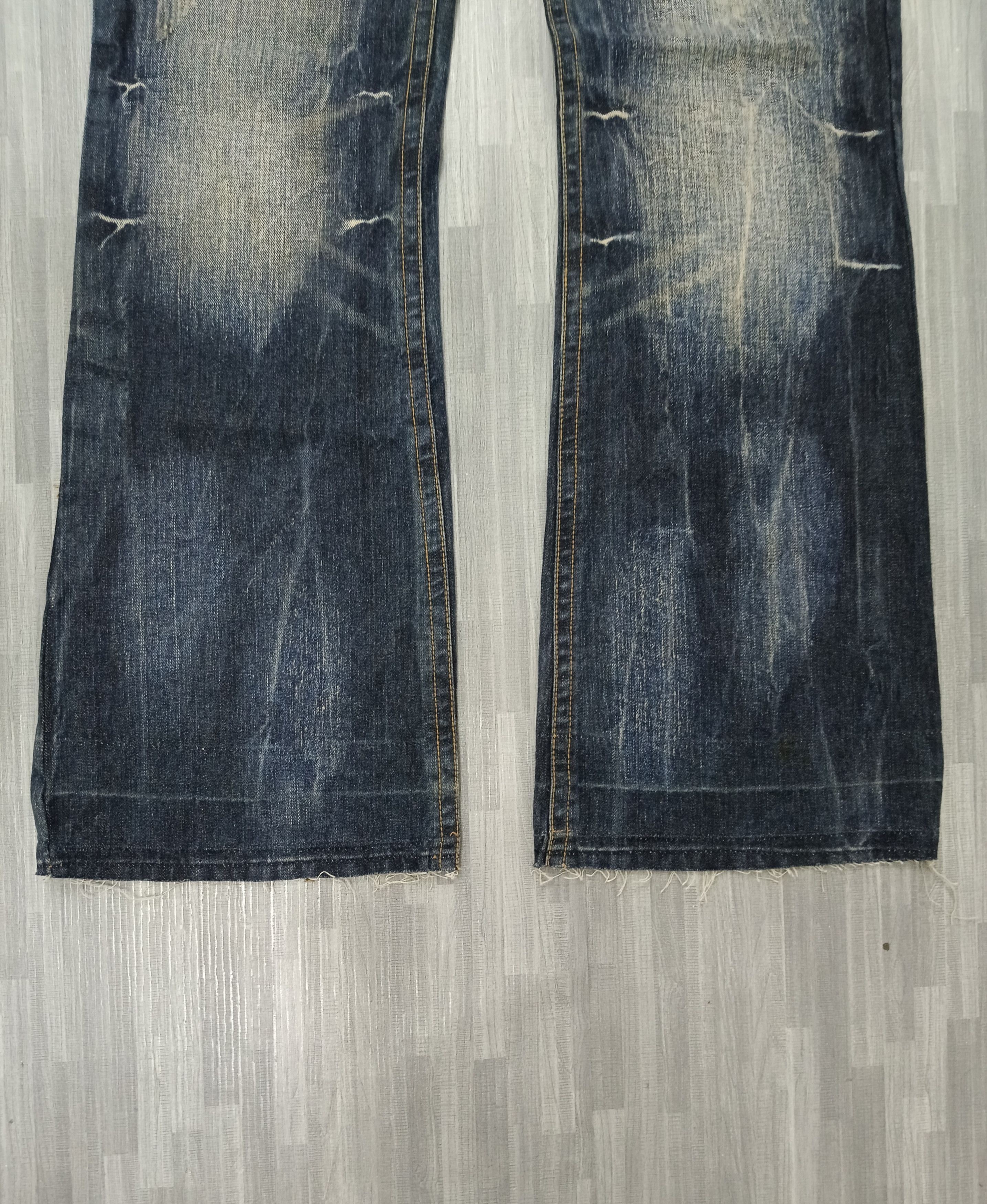 Japanese Brand SiCK FLARE🔥O.G DENIM PANTS Size US 32 / EU 48 - 6 Thumbnail