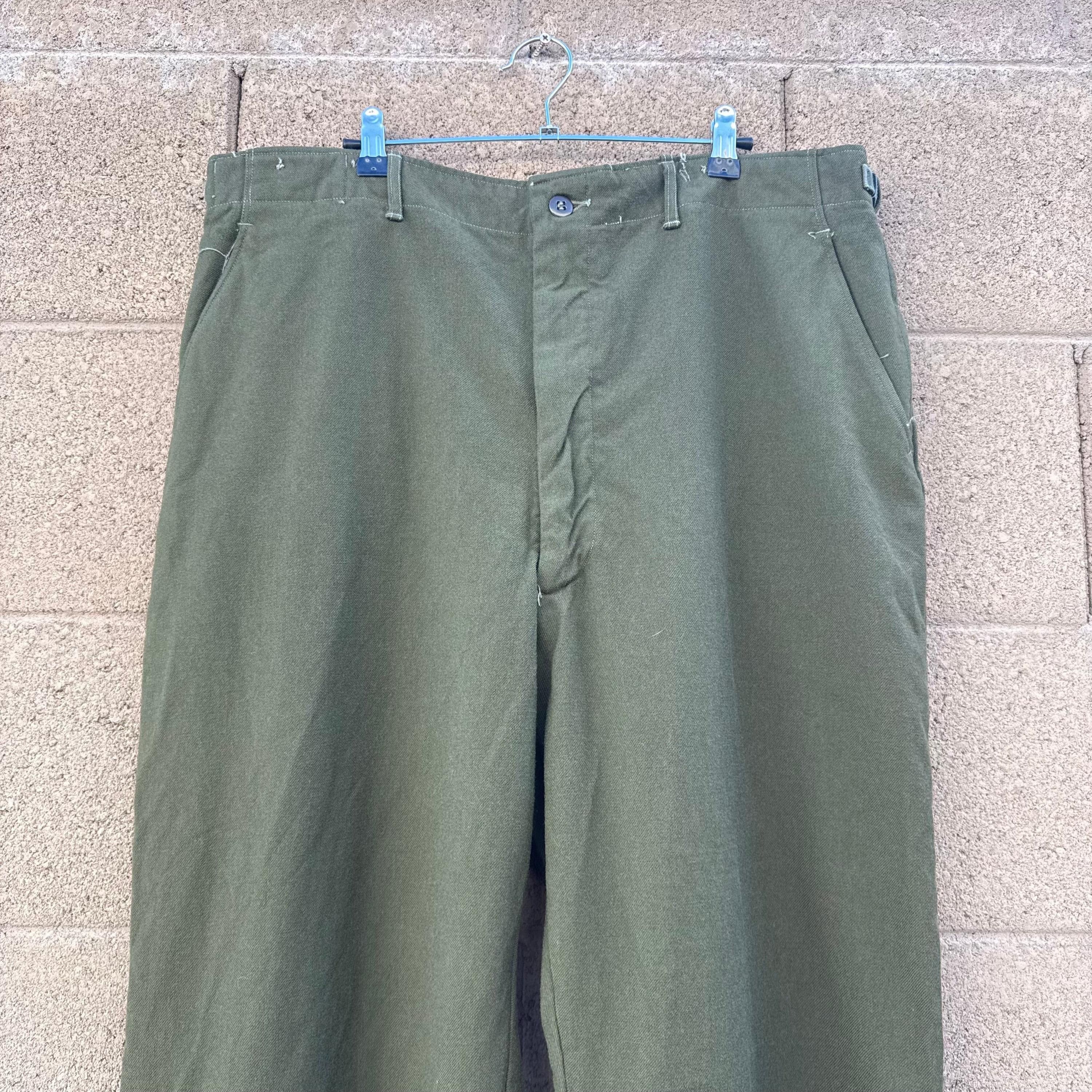 Vintage 50's US Military Wool Field M-51 Trousers Size US 38 / EU 54 - 7 Thumbnail
