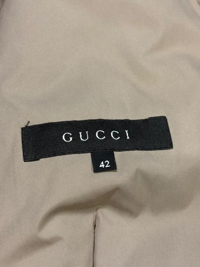 Gucci AW2005 Gucci Fur Collar Beige Jacket Size S / US 4 / IT 40 - 10 Thumbnail