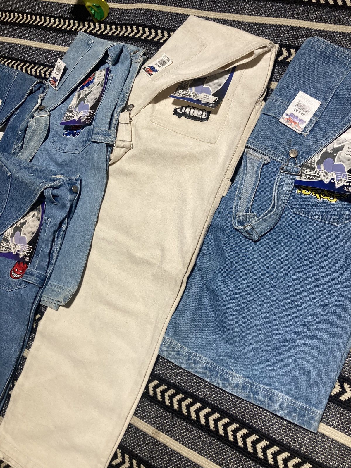 JNCO × Mexican Threads × Vintage Deadstock New With Tags Jnco Style Overalls Size 30-36 Size US 34 / EU 50 - 5 Thumbnail