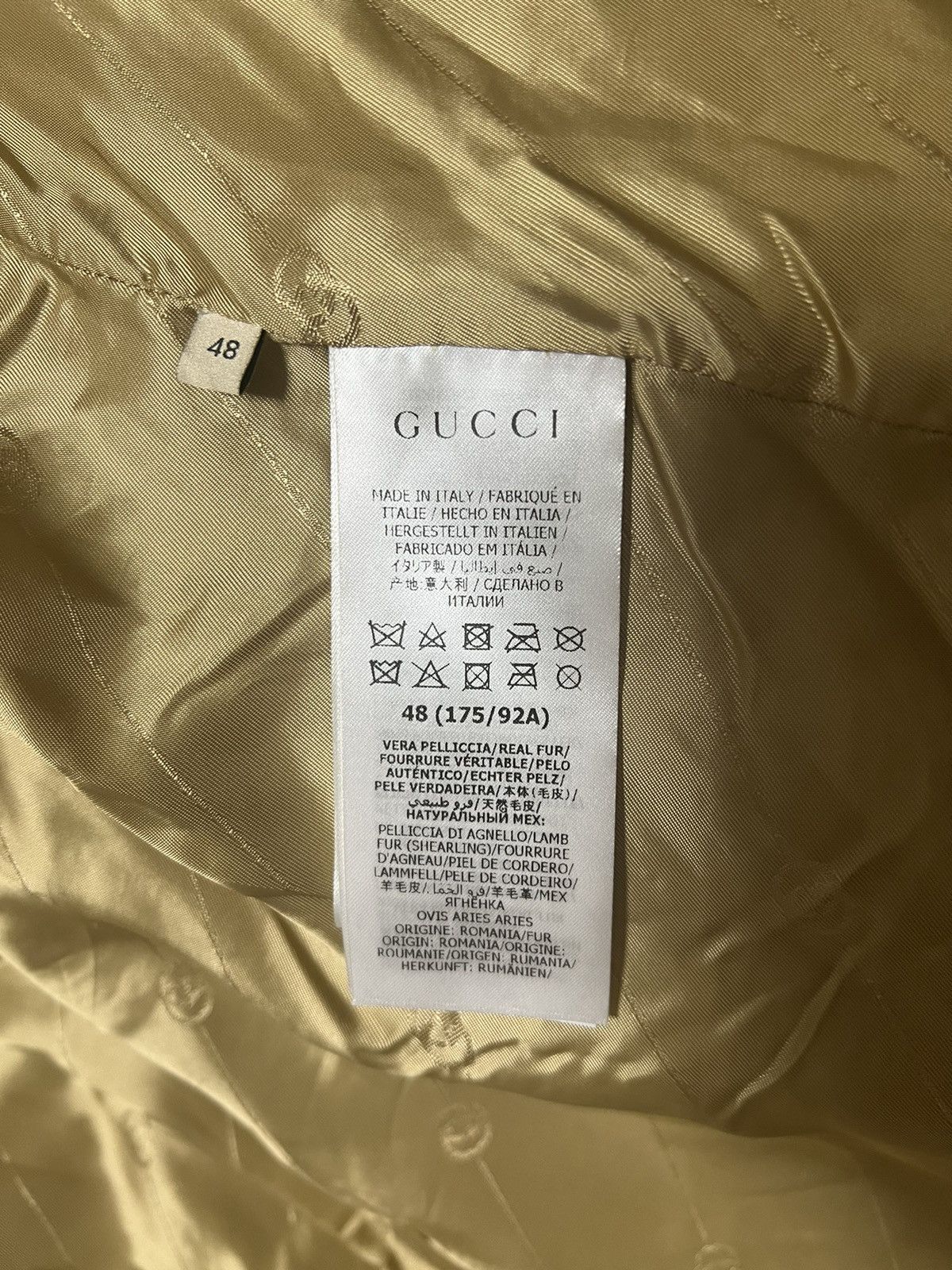 Gucci $7,000+Value Shearling fur jacket as worn by Harry Styles Size US M / EU 48-50 / 2 - 15 Thumbnail