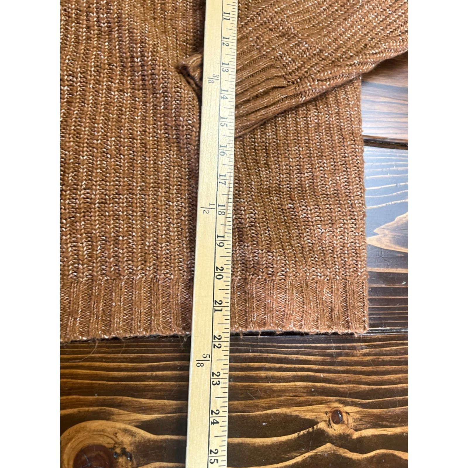 Vintage Maurices Sweater Women's Size Large Brown Knit Pullover Mock Neck Size L / US 10 / IT 46 - 6 Thumbnail