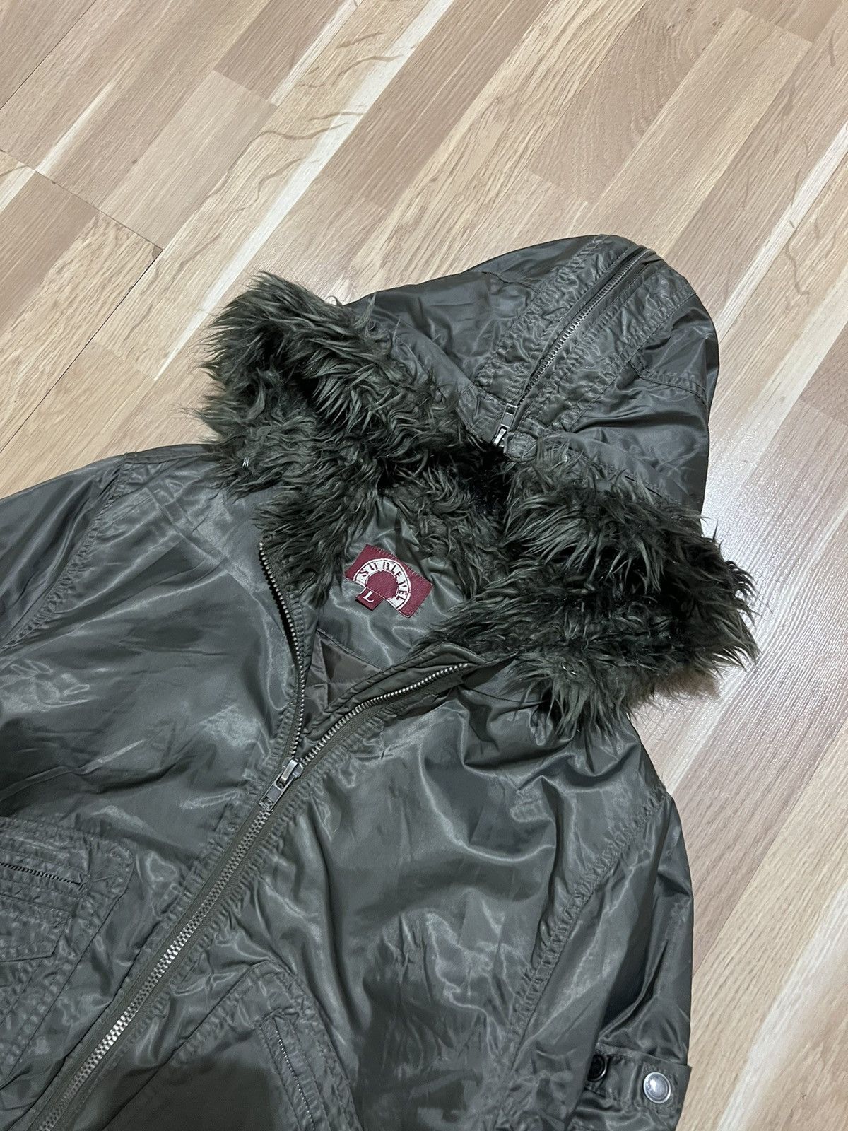 If Six Was Nine × Le Grande Bleu (L.G.B.) Vintage le grand bleu faux fur bomber jacket glamour y2k Size M / US 6-8 / IT 42-44 - 4 Thumbnail