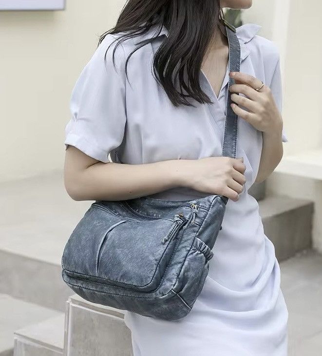 Ladies Pu Leather Crossbody Bag