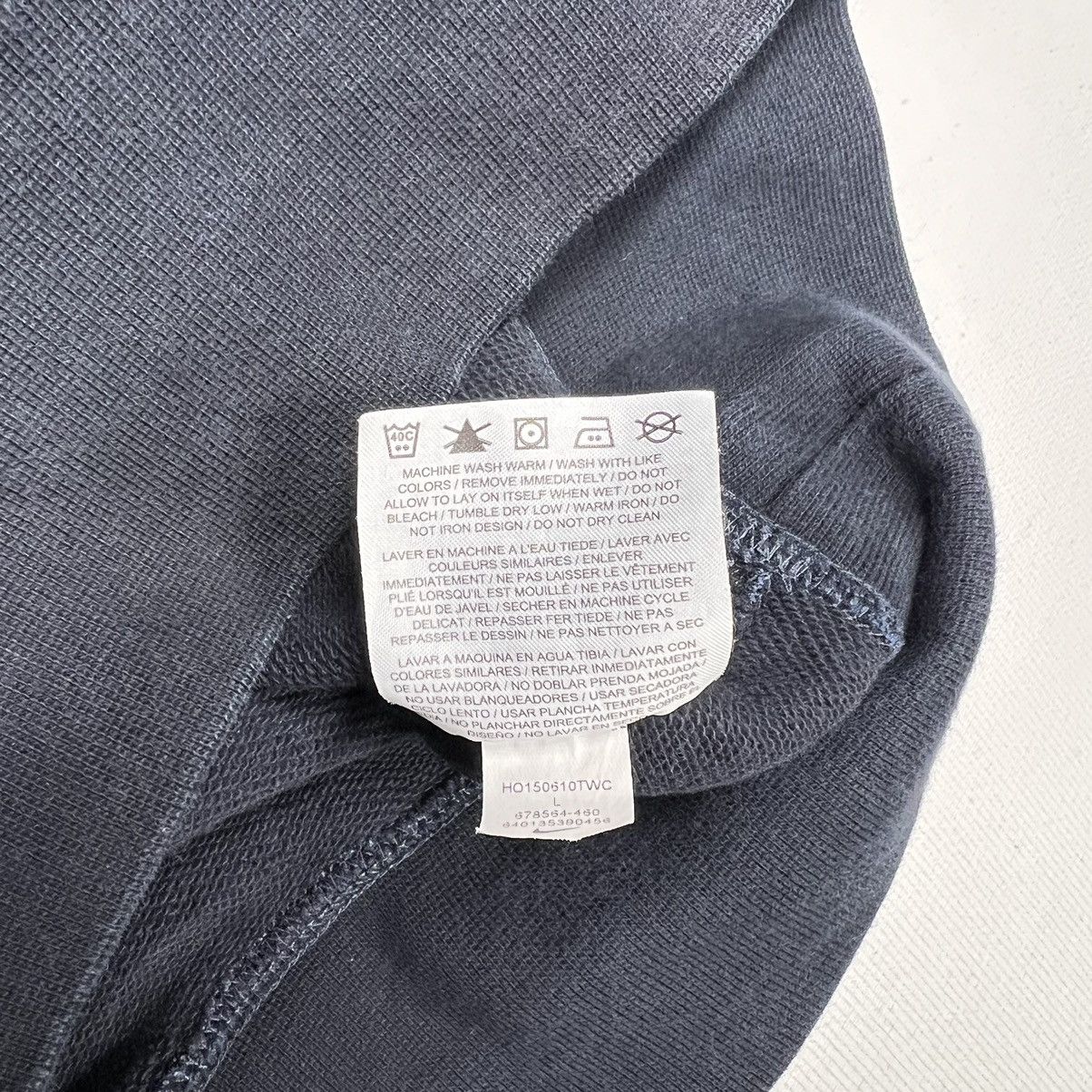 Nike Nike Sweatshirt Hoodie Blue French Terry Sweater Pullover Size US L / EU 52-54 / 3 - 11 Thumbnail
