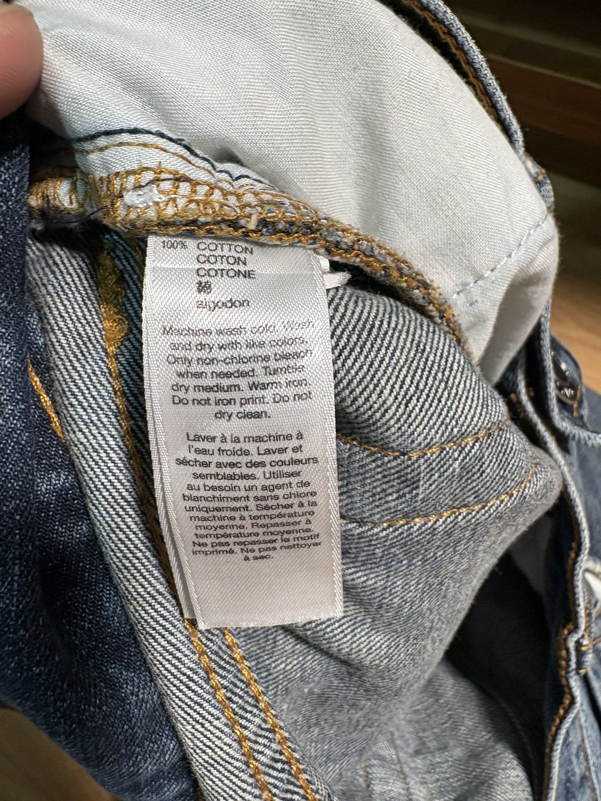 Gap Gap Straight Fit Jeans Dark Indigo- 34 Spring 2016 Archive Size US 34 / EU 50 - 8 Thumbnail