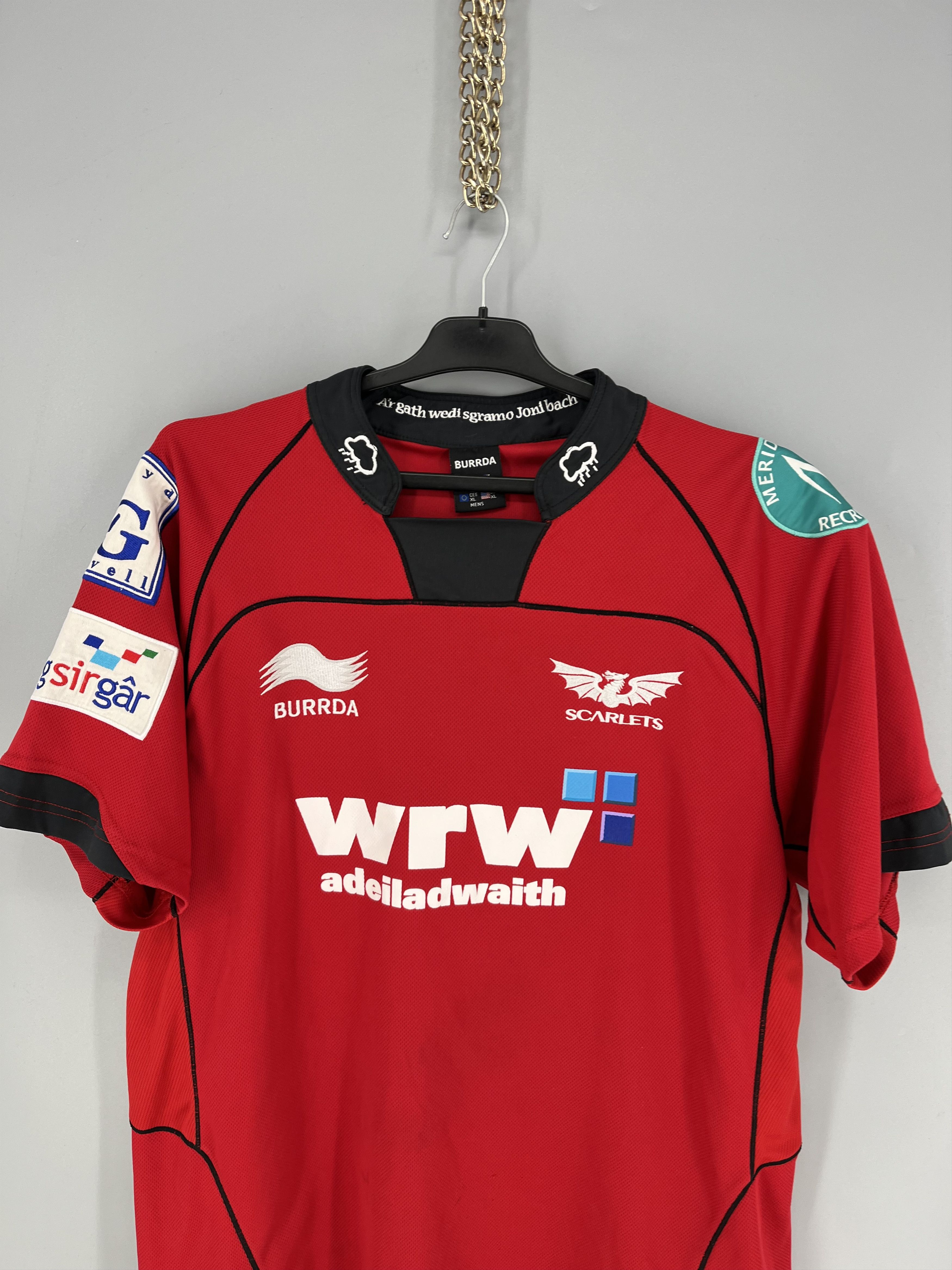 Vintage Llanelli Scarlets Rugby Home Shirt 2007/2008 - Kooga Size XL Size US XL / EU 56 / 4 - 6 Thumbnail