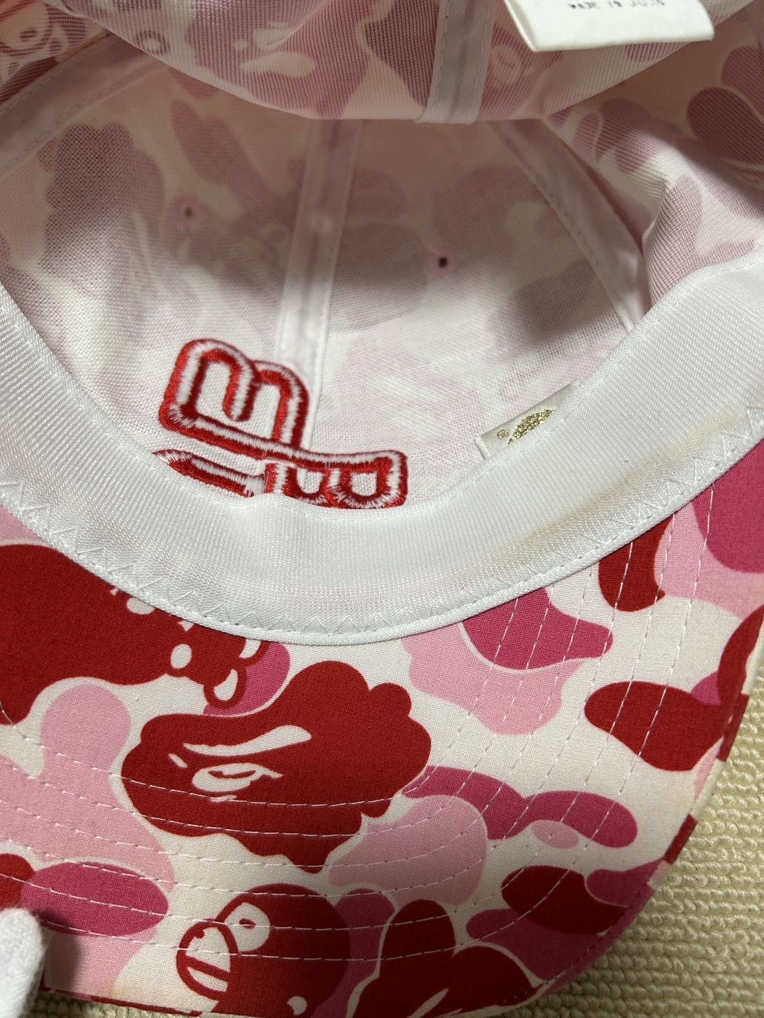 Bape OG Bape Pink Baby Milo Camo Hat Size ONE SIZE - 9 Thumbnail