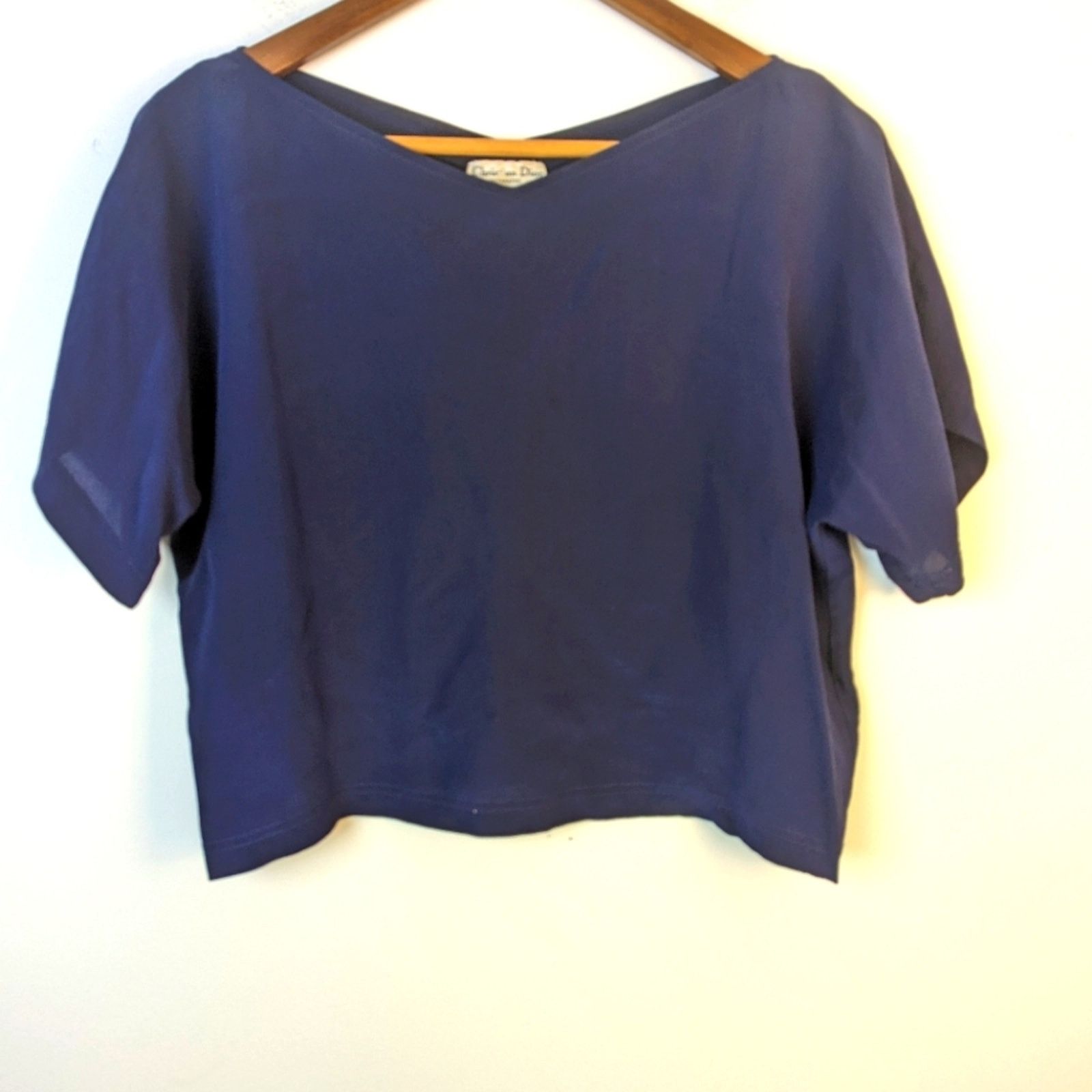 Dior Vintage 80's Christian Dior Silk Top - 8 Size M / US 6-8 / IT 42-44 - 2 Thumbnail