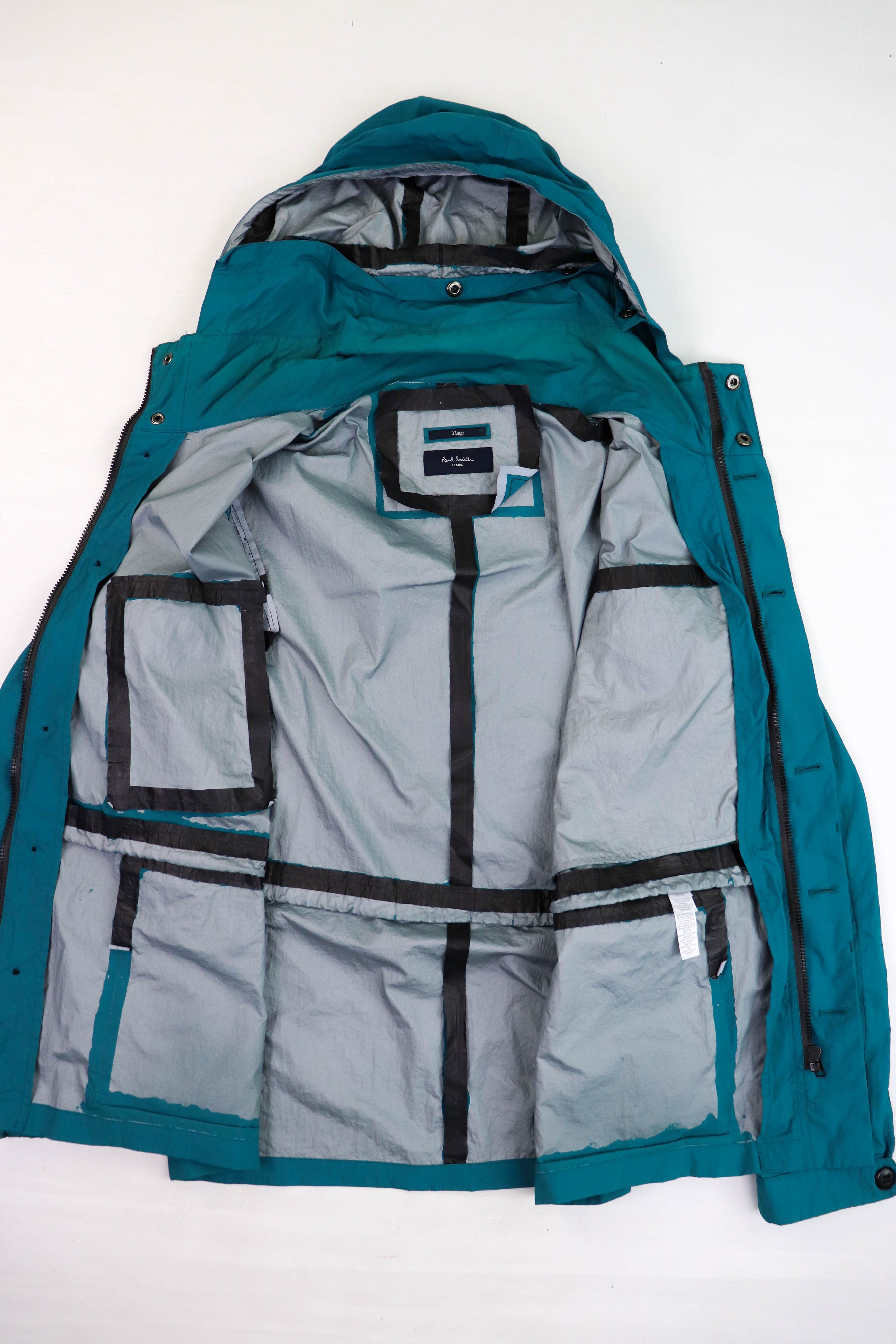 Paul Smith Paul Smith Jeans Sea Wave Green Nylon RiRi Zip Field Jacket Size US XL / EU 56 / 4 - 12 Thumbnail