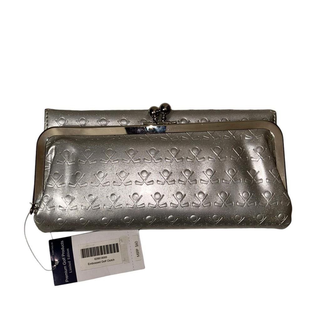 Designer NWT Vintage Embossed Silver Golf Clutch Size ONE SIZE - 5 Thumbnail