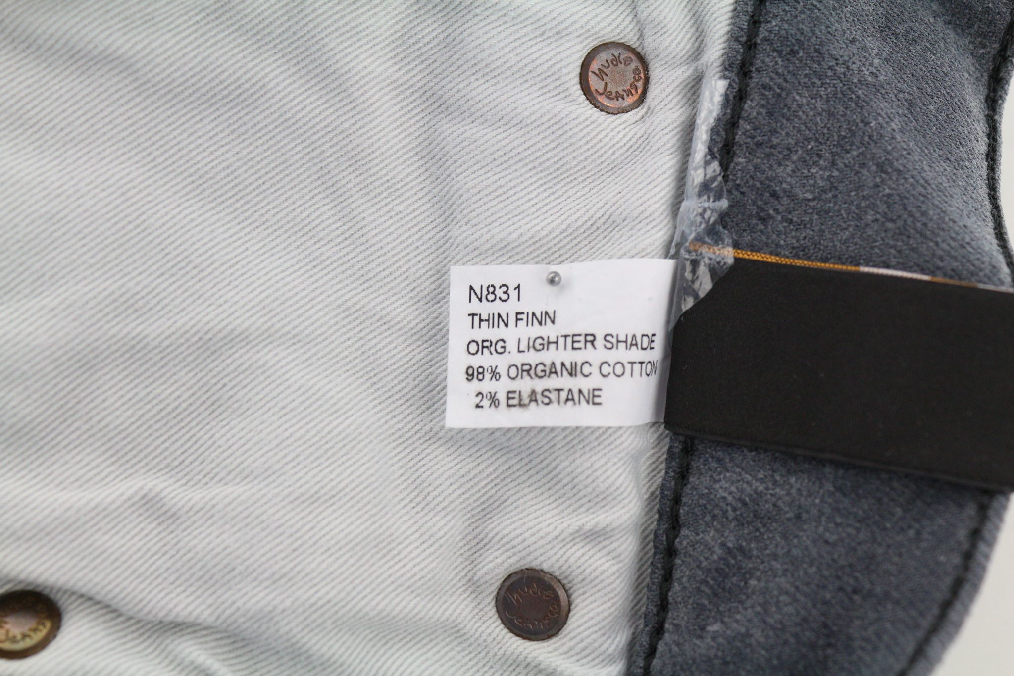 Nudie Jeans THIN FINN W30/L32 Slim Grey Cotton Elastane Jeans 80656 Size US 30 / EU 46 - 8 Thumbnail
